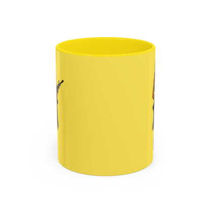 Hula Girl Packin' Heat Pineapple Accent Mug by theGreenDragonTavern.shop
