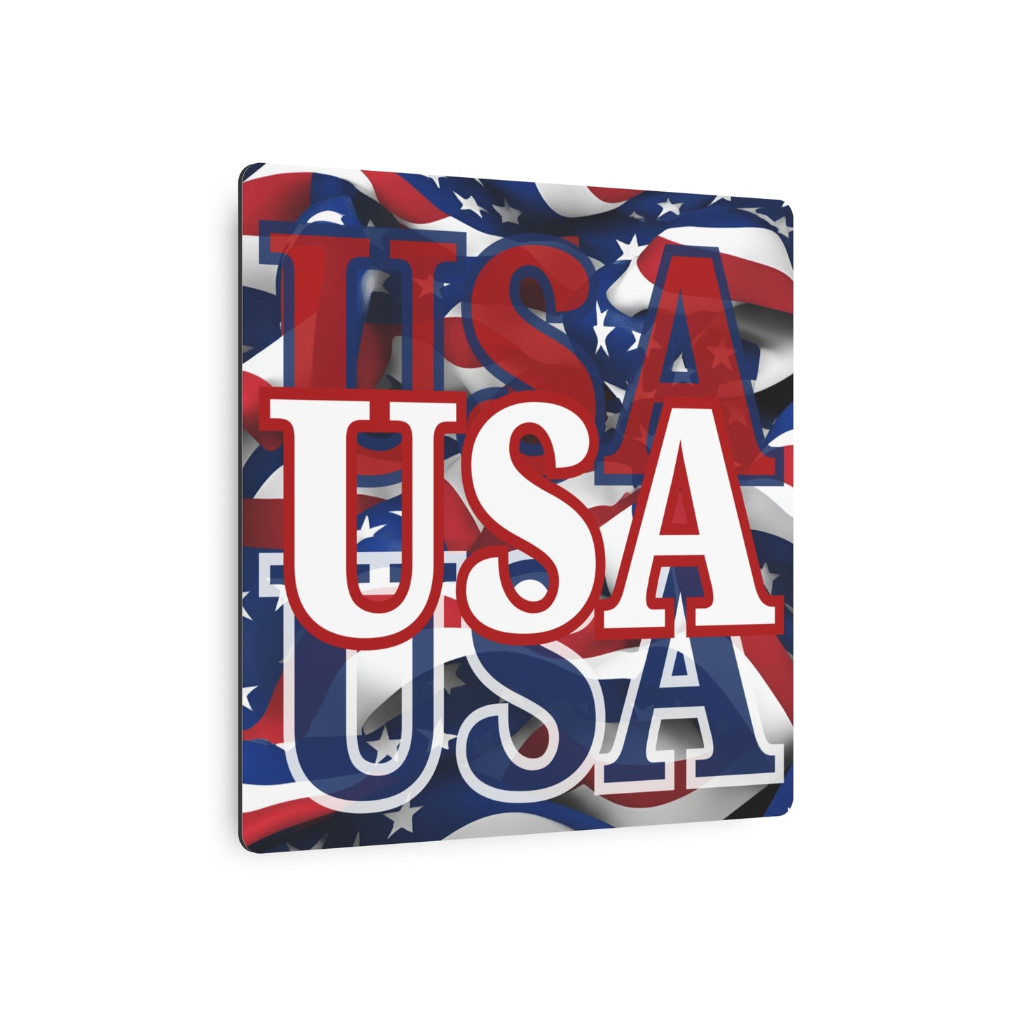 USA! USA! USA White Center Metal Art Sign by theGreenDragonTavern.shop
