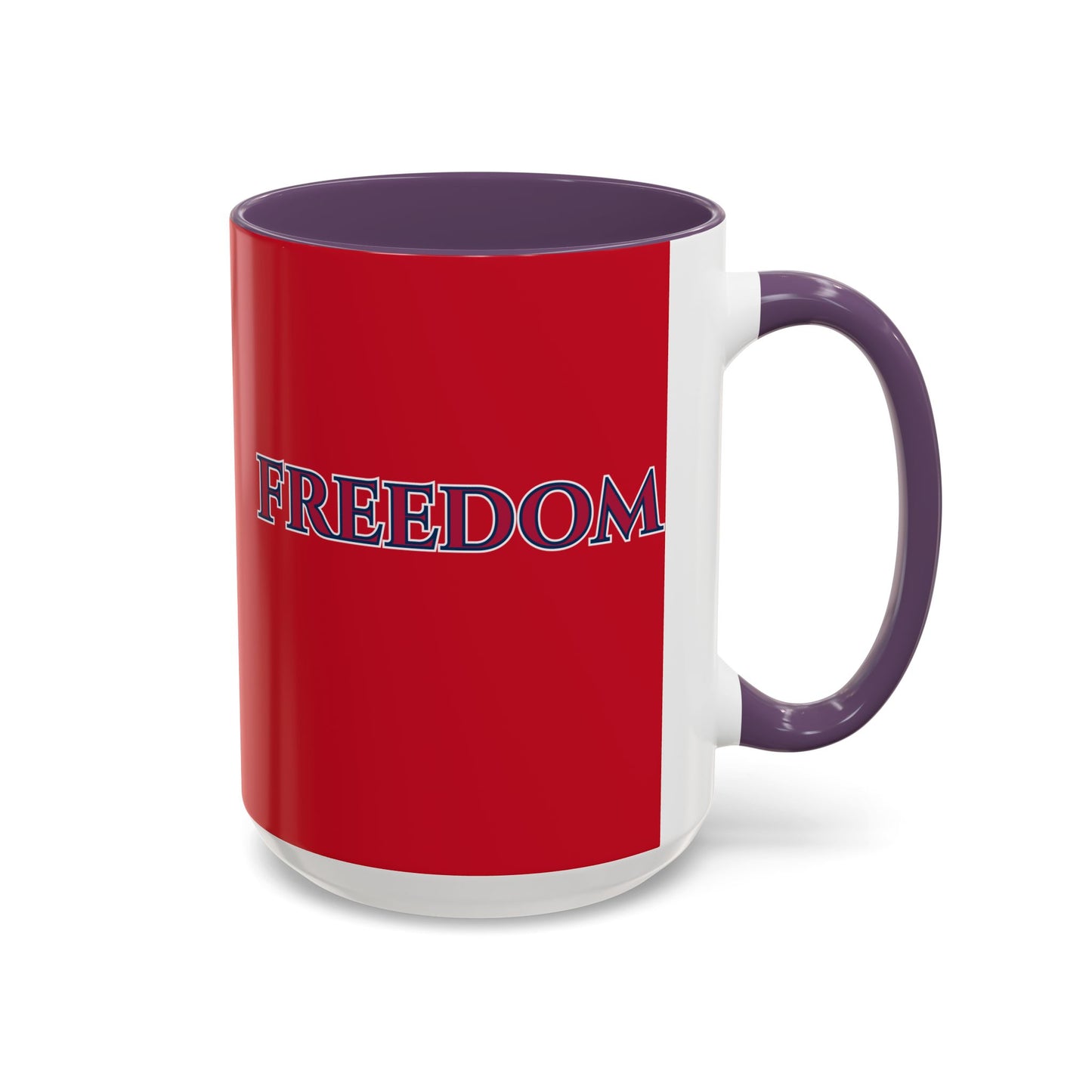 Freedom, Red Accent Mug by theGreenDragonTavern.shop
