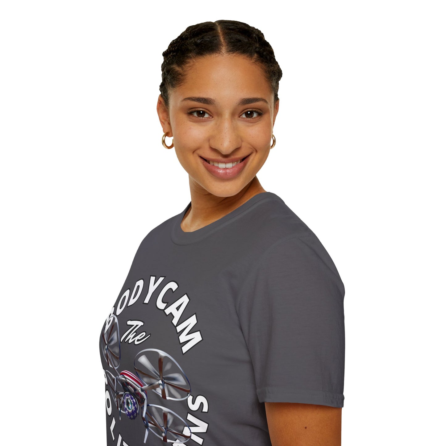Bodycam the Politicians Drone Dark colors Unisex T-Shirt by theGreenDragonTavern.shop