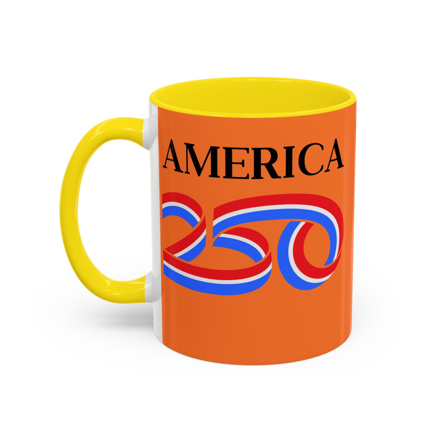 America 250 Orange Accent Mug by theGreenDragonTavern.shop
