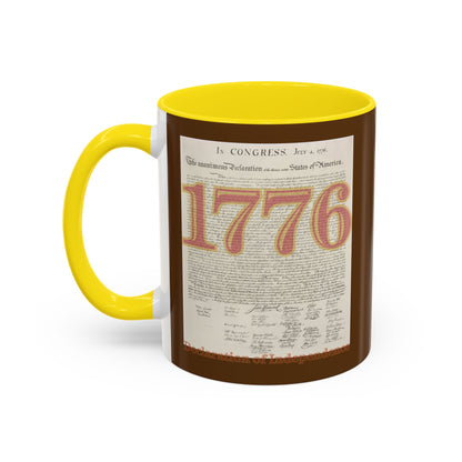 Declaration of Independence Brown Accent Mug by theGreenDragonTavern.shop