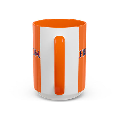Freedom, Orange Accent Mug by theGreenDragonTavern.shop