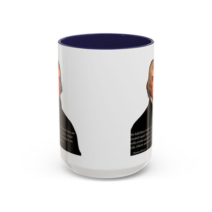 We hold these truths to be self-evident White Accent Mug by theGreenDragonTavern.shop