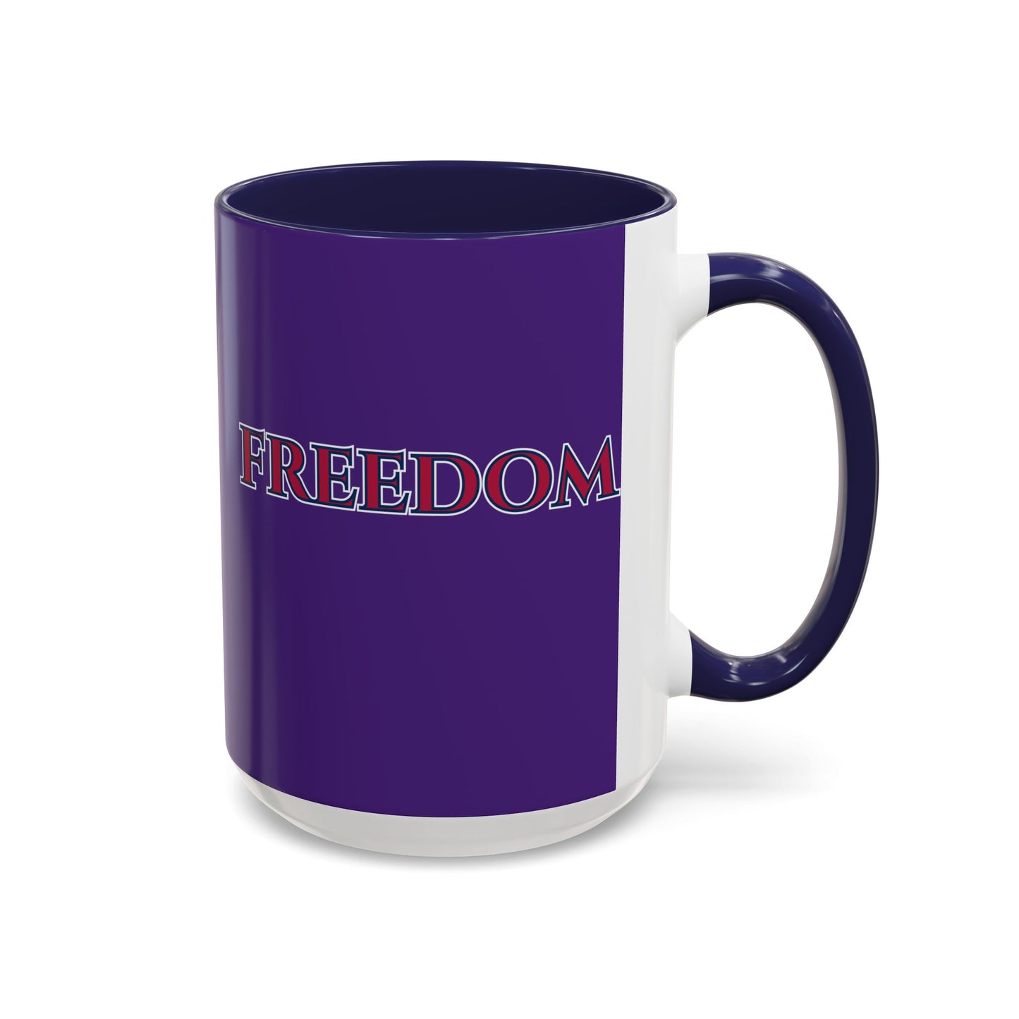 Freedom, Dark Purple Accent Mug by theGreenDragonTavern.shop