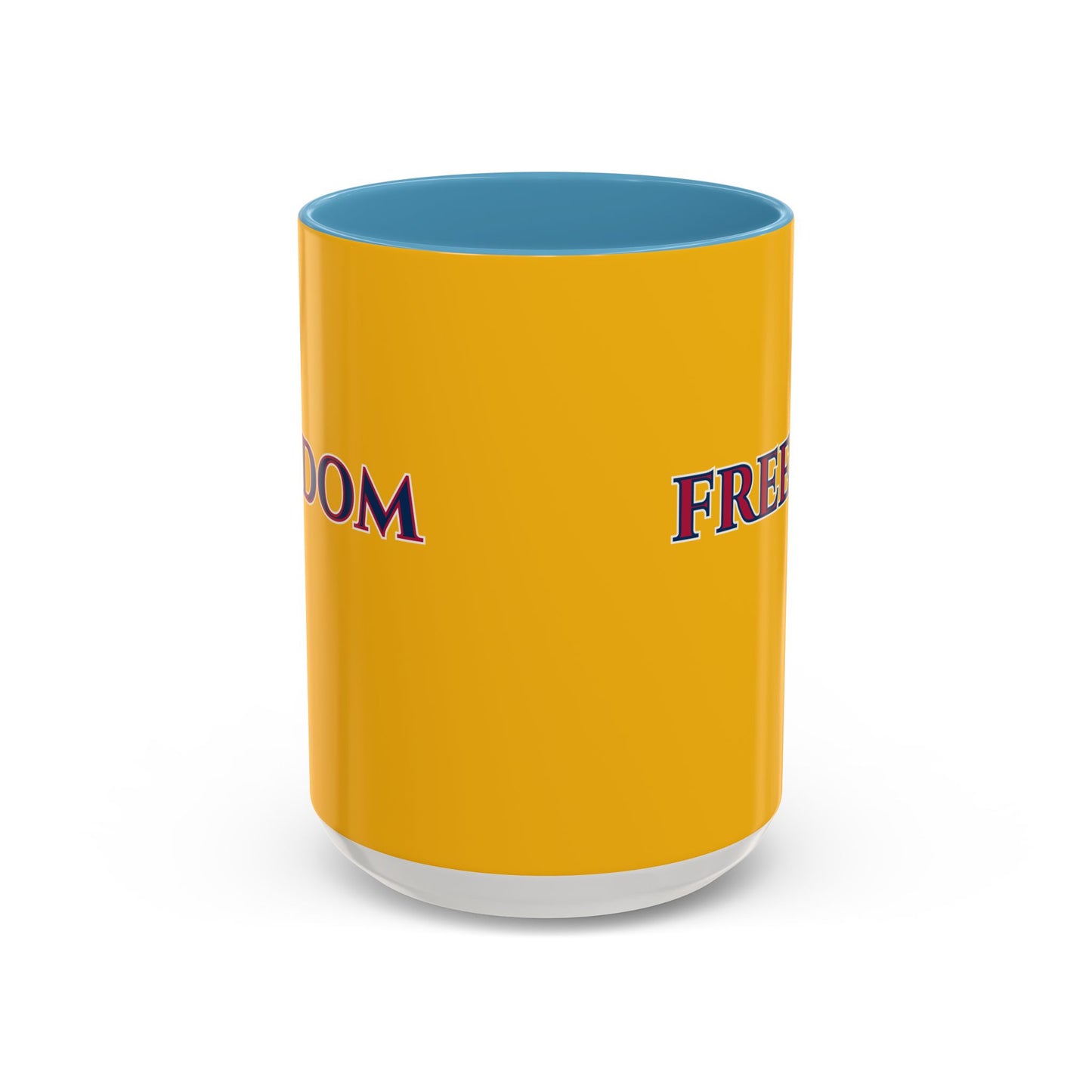 Freedom, Yellow Accent Mug by theGreenDragonTavern.shop